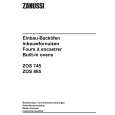 ZANUSSI ZOS745QX Owners Manual ZANUSSI ZOS745QX Owners Manual