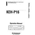PIONEER KEH-P16 Owners Manual PIONEER KEH-P16 Owners Manual