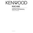 KENWOOD KAC-648 Owners Manual KENWOOD KAC-648 Owners Manual