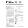 PIONEER S-H509V Owners Manual PIONEER S-H509V Owners Manual