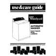 WHIRLPOOL LA3800XSW0 Owners Manual WHIRLPOOL LA3800XSW0 Owners Manual