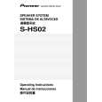 PIONEER S-HS02/DDFXJI Owners Manual PIONEER S-HS02/DDFXJI Owners Manual