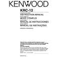 KENWOOD KRC12 Owners Manual KENWOOD KRC12 Owners Manual