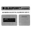 BLAUPUNKT HAMBURG SQM 23 Owners Manual BLAUPUNKT HAMBURG SQM 23 Owners Manual