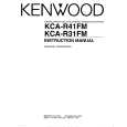 KENWOOD KCAR31FM Owners Manual KENWOOD KCAR31FM Owners Manual