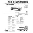 SONY MDX-C150 Service Manual SONY MDX-C150 Service Manual