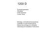 AEG 1200D-D Owners Manual AEG 1200D-D Owners Manual