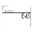 YAMAHA E-45 Owners Manual YAMAHA E-45 Owners Manual