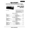 SHARP WQ262H Service Manual SHARP WQ262H Service Manual