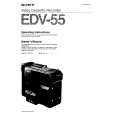 SONY EDV-55 Owners Manual SONY EDV-55 Owners Manual