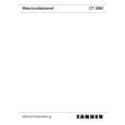 ZANKER CT2860 Owners Manual ZANKER CT2860 Owners Manual