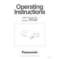 PANASONIC PTD7 Owners Manual PANASONIC PTD7 Owners Manual