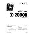 TEAC X2000R Service Manual TEAC X2000R Service Manual