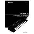 ROLAND E-500 Owners Manual ROLAND E-500 Owners Manual