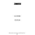 ZANUSSI ZGLR646C Owners Manual ZANUSSI ZGLR646C Owners Manual
