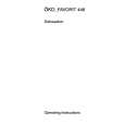 AEG Favorit 446 W Owners Manual AEG Favorit 446 W Owners Manual