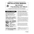 WHIRLPOOL MGS5770ADW Installation Manual WHIRLPOOL MGS5770ADW Installation Manual