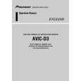 PIONEER AVIC-D3 Owners Manual PIONEER AVIC-D3 Owners Manual