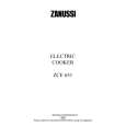 ZANUSSI ZCE631X Owners Manual ZANUSSI ZCE631X Owners Manual