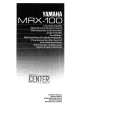 YAMAHA MRX-100 Owners Manual YAMAHA MRX-100 Owners Manual