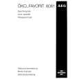 AEG FAV 6061 W Owners Manual AEG FAV 6061 W Owners Manual