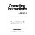 PANASONIC AWRC600P Owners Manual PANASONIC AWRC600P Owners Manual
