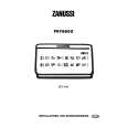 ZANUSSI ZFC145 Owners Manual ZANUSSI ZFC145 Owners Manual