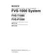 SONY FVS-1000 System Service Manual SONY FVS-1000 System Service Manual