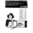 SHARP R7400 Owners Manual SHARP R7400 Owners Manual