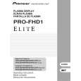 PIONEER PRO-FHD1/KUC Owners Manual PIONEER PRO-FHD1/KUC Owners Manual