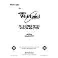 WHIRLPOOL RS660BXV1 Parts Catalog WHIRLPOOL RS660BXV1 Parts Catalog
