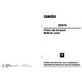 ZANUSSI ZOS79 Owners Manual ZANUSSI ZOS79 Owners Manual