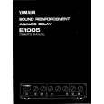 YAMAHA E1005 Owners Manual YAMAHA E1005 Owners Manual
