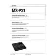 SONY MX-P21 Owners Manual SONY MX-P21 Owners Manual