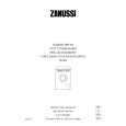 ZANUSSI W1002 Owners Manual ZANUSSI W1002 Owners Manual