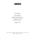 ZANUSSI ZBC749N Owners Manual ZANUSSI ZBC749N Owners Manual