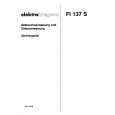 ELEKTRA BREGENZ FI137S Owners Manual ELEKTRA BREGENZ FI137S Owners Manual