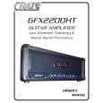 CRATE GFX2200HT Owners Manual CRATE GFX2200HT Owners Manual