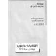 ARTHUR MARTIN ELECTROLUX AR2820I Owners Manual ARTHUR MARTIN ELECTROLUX AR2820I Owners Manual