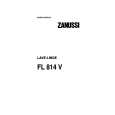 ZANUSSI FL814V Owners Manual ZANUSSI FL814V Owners Manual