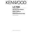 KENWOOD LZ-7500 Owners Manual KENWOOD LZ-7500 Owners Manual