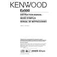 KENWOOD EZ500 Owners Manual KENWOOD EZ500 Owners Manual
