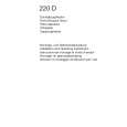 AEG 220D-B Owners Manual AEG 220D-B Owners Manual
