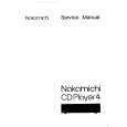NAKAMICHI CD PLAYER 4 Service Manual NAKAMICHI CD PLAYER 4 Service Manual