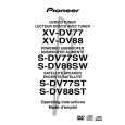 PIONEER XV-DV88 Owners Manual PIONEER XV-DV88 Owners Manual