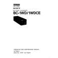 SONY BC1WDCE Service Manual SONY BC1WDCE Service Manual