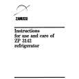 ZANUSSI ZP3142 Owners Manual ZANUSSI ZP3142 Owners Manual