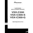 PIONEER VSXC300G Owners Manual PIONEER VSXC300G Owners Manual