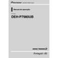 PIONEER DEH-P7980UB/XF/BR Owners Manual PIONEER DEH-P7980UB/XF/BR Owners Manual