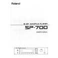 ROLAND SP-700 Owners Manual ROLAND SP-700 Owners Manual